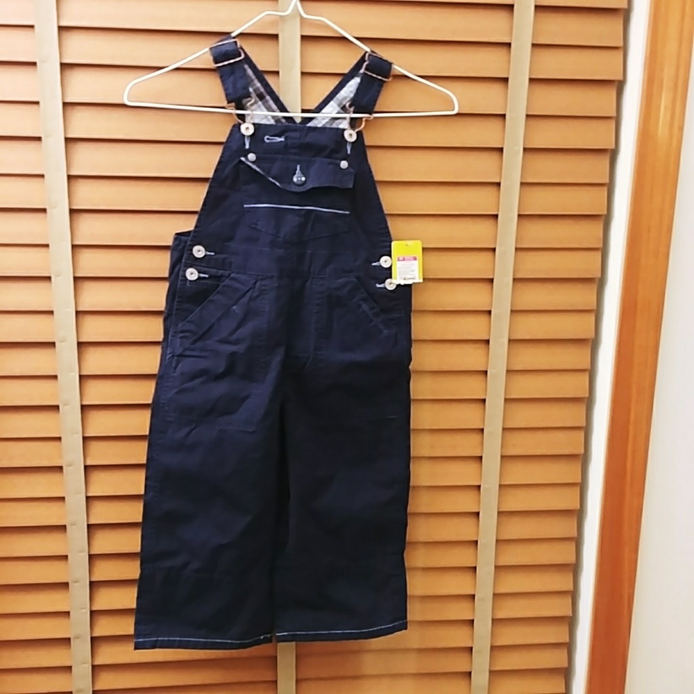 NWT Oshkosh boy's navy overalls 3T